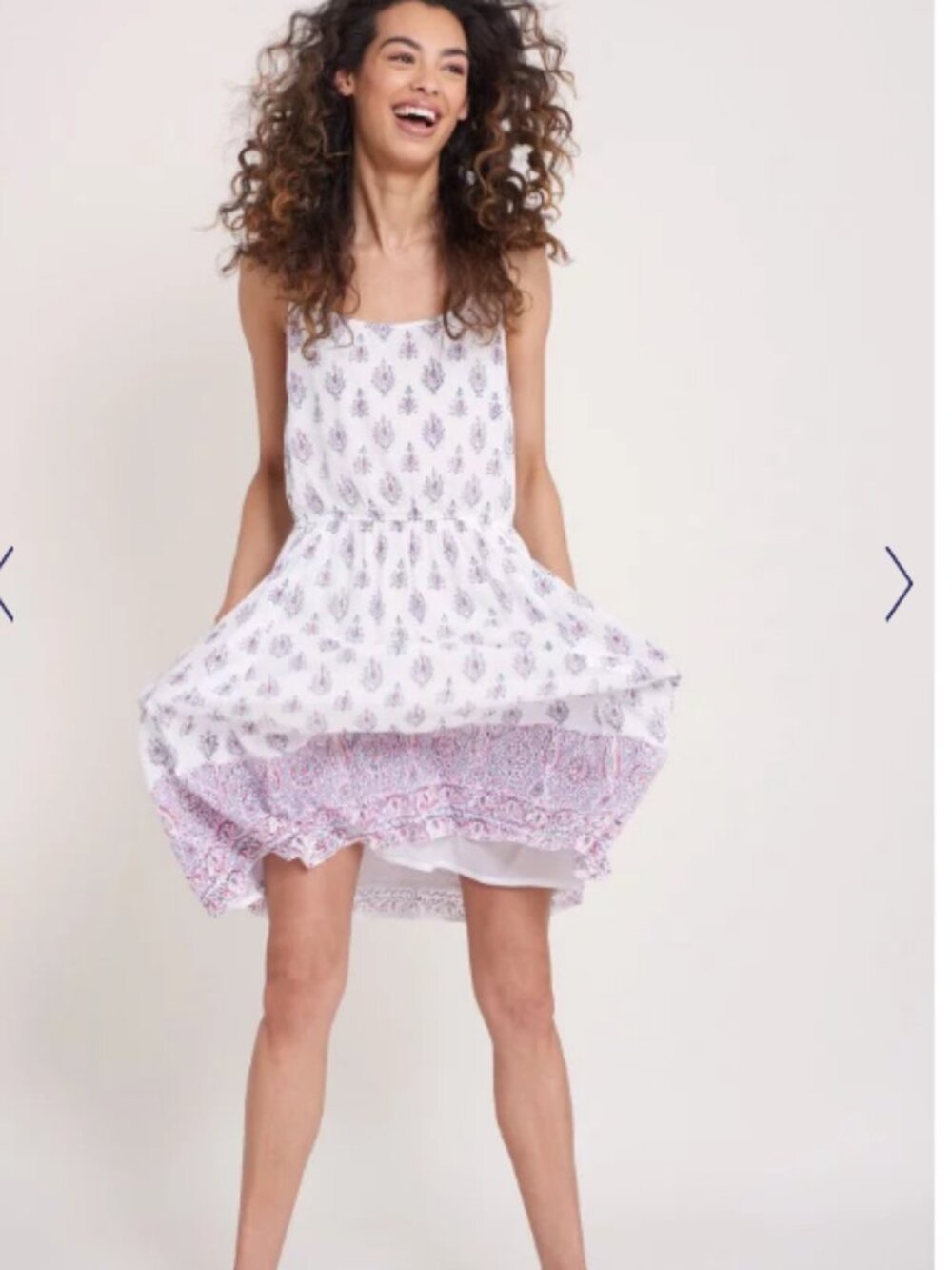Roberta Roller Rabbit NWT Ballad Blue AUGUST PERRI Dress ~Paisley~ POCKETS~LARGE